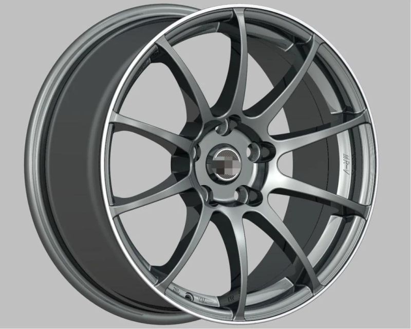 17 Inch 5X114.3 for Passengers Car Tires Aluminum Alloy Wheel Rim Manufacturer Sales Customizable Black Machined Lip