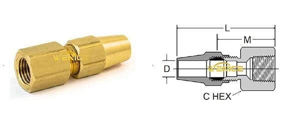 Air Brake Copper Tubing Female Adapter for Copper Tubing Connector