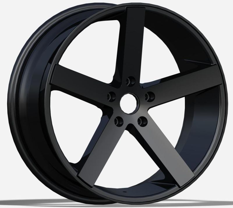 20 Inch 22 Inch 112-120 PCD 5 Hole Alumilum Alloy Wheel Rims Black Color Finish Wheels for Passenger Car Wheel China Professional Manufacturer