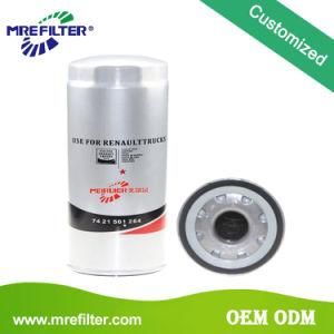 Hydraulic Parts Auto OEM Trucks Oil Filter for Renault Engines 74 21 561 284