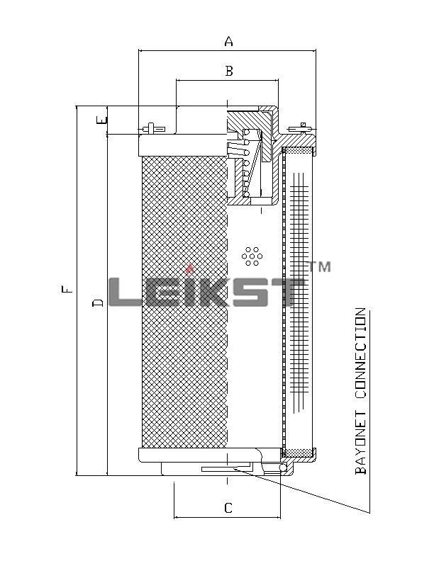 Leikst Replacement Good Quality Filtrec Filter Re045g20b/P170617/Re130g03b Fiberglass Filter Cartridge