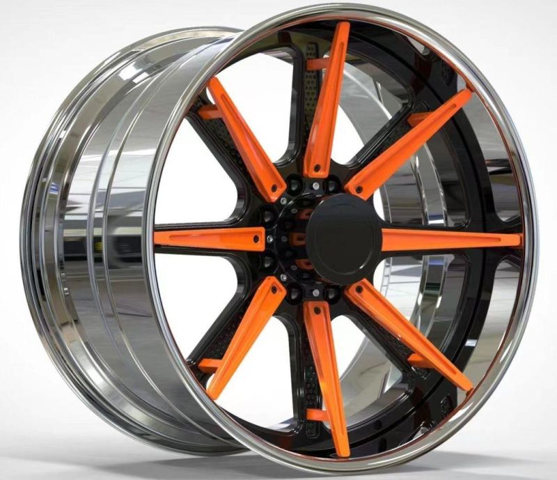 Two-Piece Forged Alloy Wheel, 18/19/20/21/22 Inches Personalized Custom Forged Car Rims China