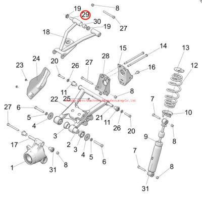 Polaris ATV Sportsman OE#5141387 Shaft-Pivot