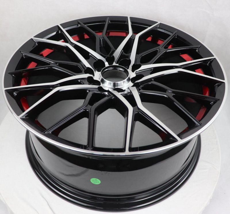 Popular Fancy Sport Aftermarket Sepcial Undercutting Red Line Design Alloy Wheel Car Rim