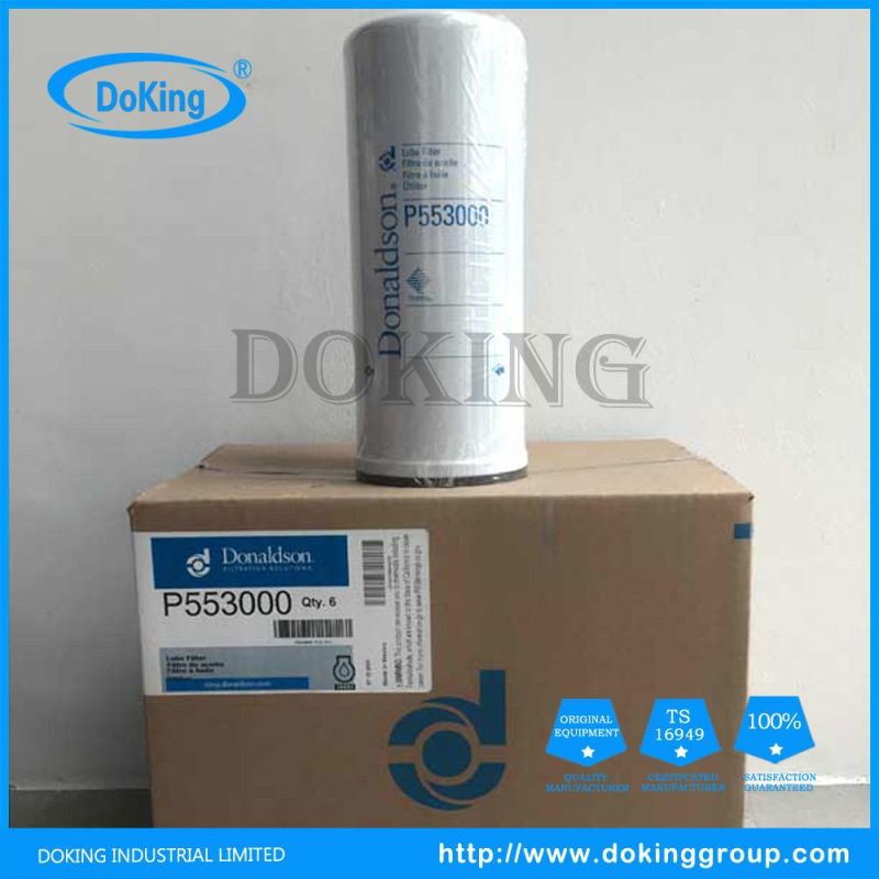 Engine Auto Parts Oil Filter P553000 for Heavy Vehicles