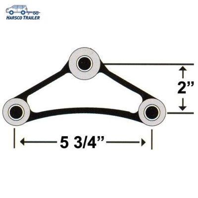 5 3/4&quot; Centers - 2&quot; Tall Painted Equalizer Bar