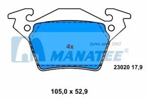 Rear Disc Brake Pads for Mercedes Benz V-CLASS (003 420 02 20)