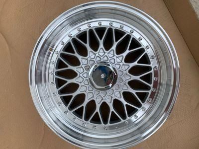 Factory Price Passenger Car Alloy Wheel for BBS Style Silver/Black/Golden Machine Face