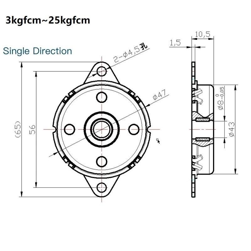 Stainless Steel Disc Damper Metal High Torque Steering Damper for Car Window Safety Handle