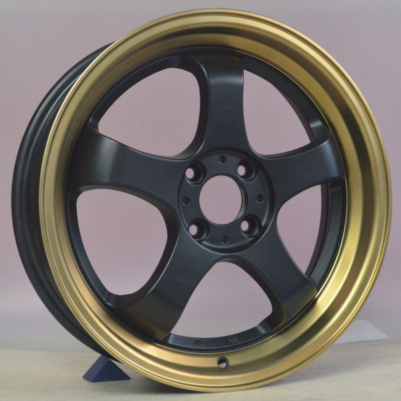 OEM/ODM 16/17 Inch 4X100 PCD Black/Silver for Passenger Car Wheel Car Tire Aftermarket Aluminum Alloy Wheel