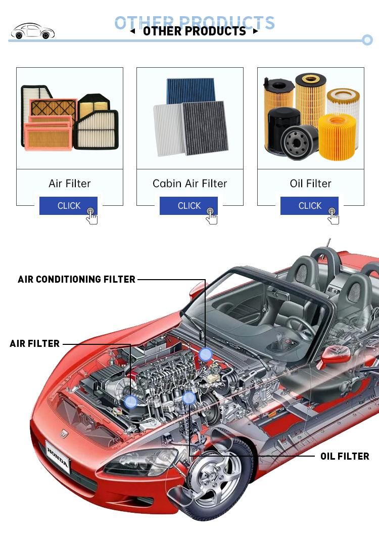 Performance Air Filter Auto Parts Air Filters OEM 17801-11050