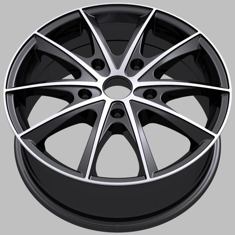 13 16 Inch Jwl Certificated Black Machine Face Mag Alloy Car Wheels Rims for Racing Cars