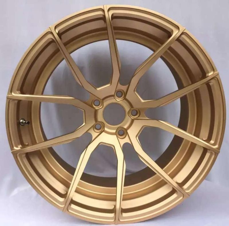 18 19 Inch 5 Holes Car Forged Alloy Rims Wheels Hub Monoblock 2 Piece