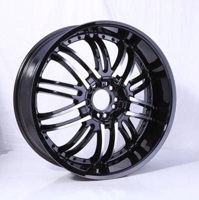 Black Spokes Aluminum Silver Alloy Wheels with for Car Refit Passenger Car Wheels