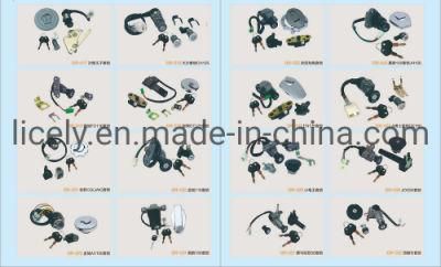 Motorcycle Lock Sets, Fuel Tank Cap, Head Lock, Latch, Ignition of Cg125, Wh125, Lf320, Ck50, Ax100, CD110, Ck150, En125, Wh125