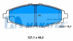 Front Disc Brake Pads for Chevrolet Matiz Spark (96273708)