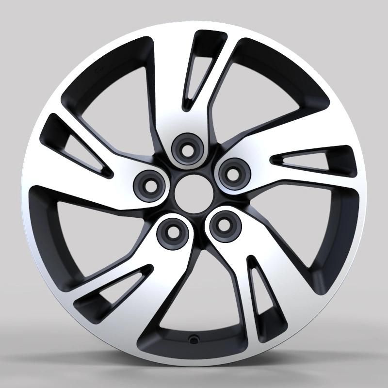 16X6.5 Inch 5X114.3 PCD 37 Et China Professional Forged Alumilum Alloy Wheel Rims Black Machined Face and Lip for Passenger Car Wheels Car Rims