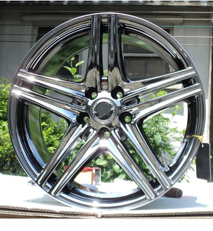 18 Inch Luxury Passenger Car Alloy Wheels with Black Vacuum Plating Full Chrome Wheels 1880 Rims