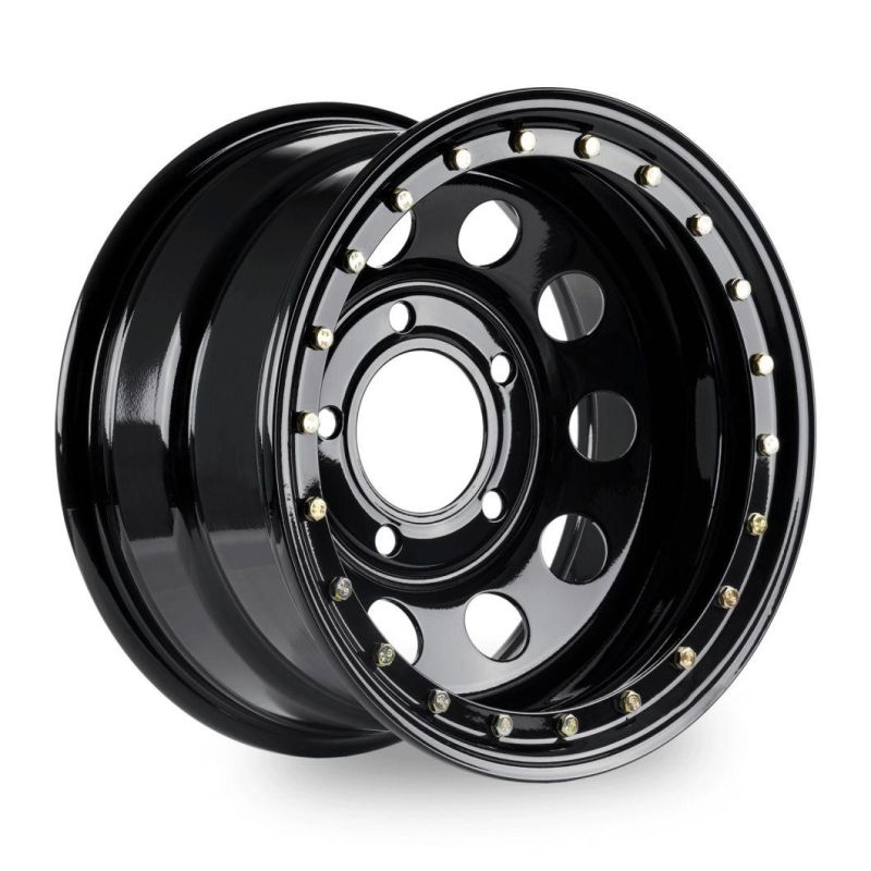 Black Beadlock Steel Wheels Modular Wheel 17X9" 5X165