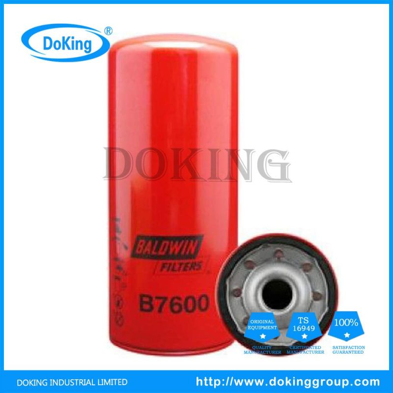 Engine Auto Parts Oil Filter B7600 for Trucks/Car/Excavators