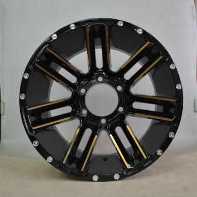 OEM/ODM 17 Inch 6X139.7 PCD Black Finish China Professional Manufacturer for Passenger Car Wheel Car Tire Aluminum Alloy Truck Wheel