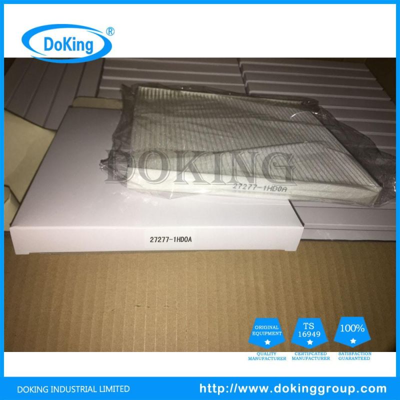 Cabin Air Filter for 27277-1HD0a 27277-1ha0a Factory in China for Japanese Car