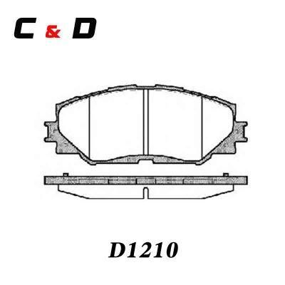 High Quality No Noise Auto Spare Part Car Accessories D1210 Brake Pad