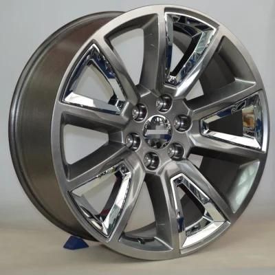 Superior Quality Gun Metal Machined Face Shinja Chrome Alloy Wheel Rim for Sale