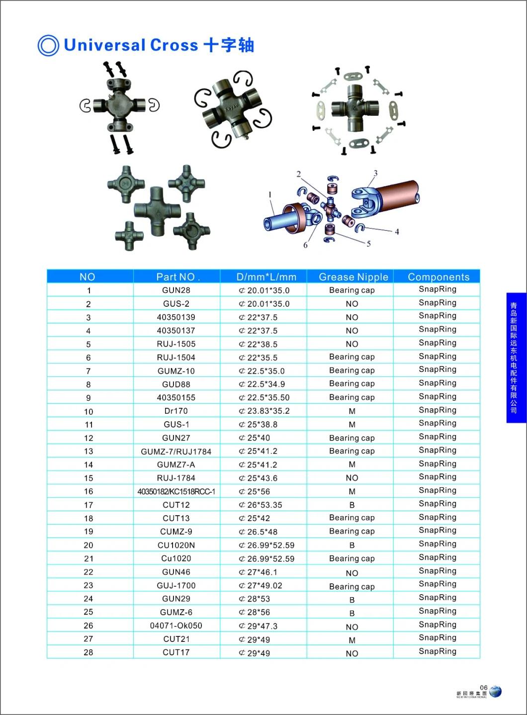 Made in China Customized OEM Forging Universal Cross