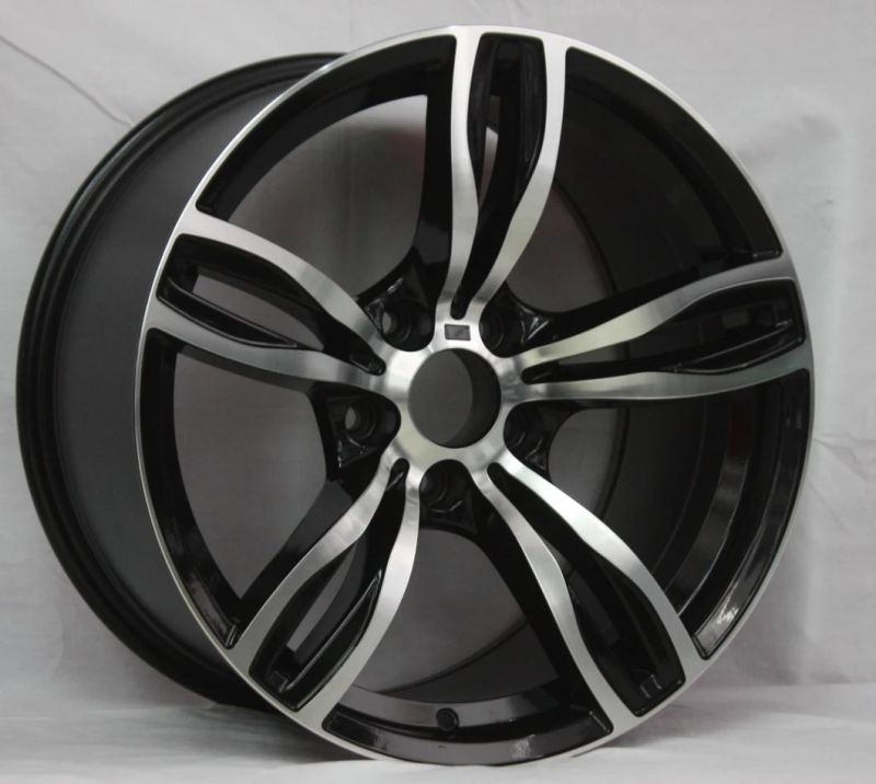 14 Inch 14X6 Black Machine Face Rim 5X100 Hot Selling Style CB 57.1 Car Wheels