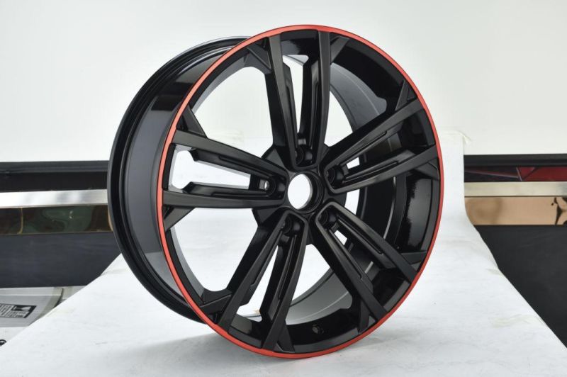 18X7.5 Red Outer Ring Alloy Wheel Replica