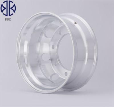 17.5X6.75 17.5&quot; Forged Polished Truck Trailer Bus Aluminum Alloy Tubless Wheel Rims