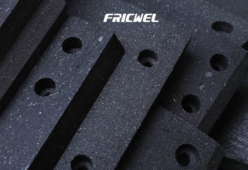 Fricwel High Quality Brake Lining Brake Block Wva 19580 for Heavy Duty Truck