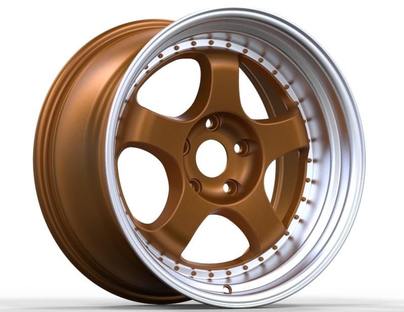 Professional Manufacturer Alumilum Alloy Wheel Rims 17 Inch 5X114.3/8X100/114.3 Bronze Finish for Passenger Car Wheel Car Tires