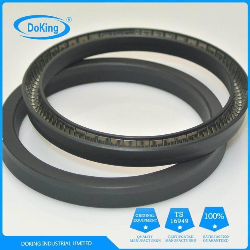 Rotary Shaft Seal Energized PTFE Seals V Type Spring Standard Size or Custom Size, Any Size PTFE Seal