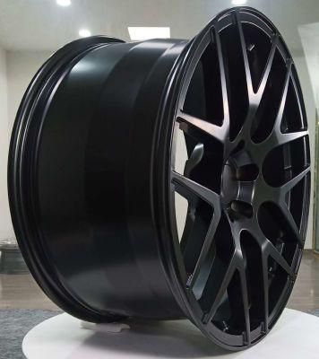 1 Piece Forged T6061 Alloy Rims Sport Aluminum Wheels for Customized Mag Rims Alloy Wheels Rims Wheels Forged Aluminum with Matt Black