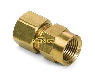 Brass Compression Tubing Female Connector for Brass Tube Fittings