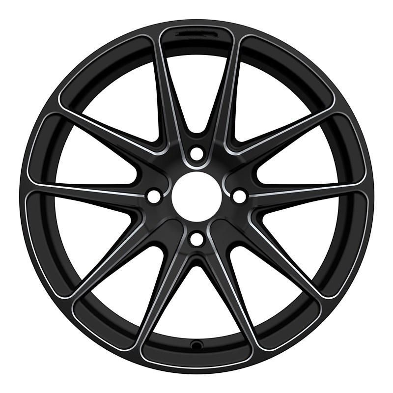 OEM/ODM Alumilum Alloy Wheel Rims 15 Inch 4X100 PCD 38 Et Black Color Finish China Professional Manufacturer for Passenger Car Wheel Car Tire