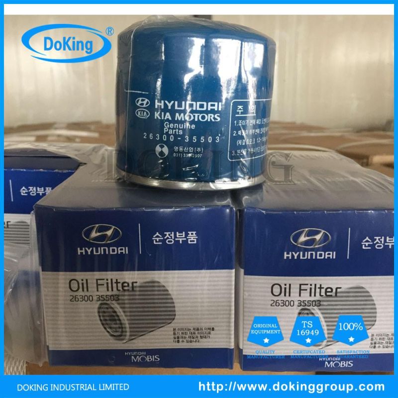 Car Filter 26300-35503 Oil Filter for Korean Cars Hyundai