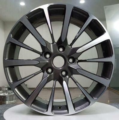 1 Piece Monoblock Forged Customized Alloy Aluminum Mag Wheels for Cadillac with Gun Metal Machined Face