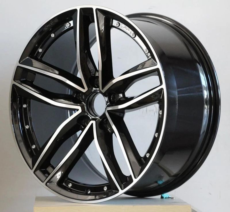 for Audi 20 Inch Black Machine Face Wheel Rim Passenger Car Alloy Wheel Rim 5X112
