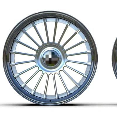 Customized 2 Piece 3 Piece Deep Dish Forged Racing Rims with Polished Lip