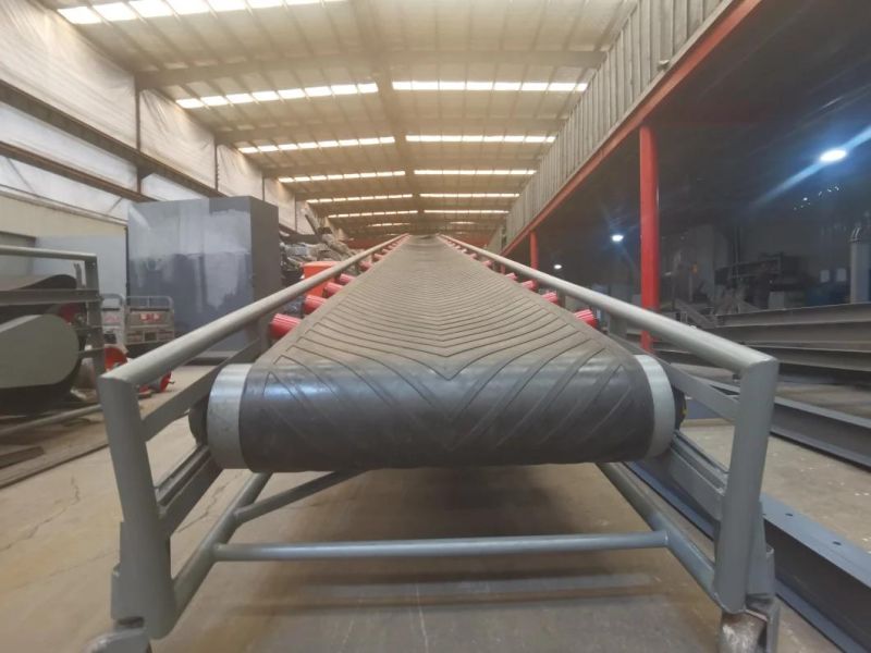 Manufacturer Durable Large Angle Skirt Rubber Belt Conveyor