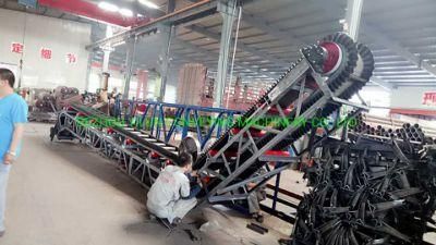 Flexible Industrial Hopper Grain Rubber Belt Conveyor