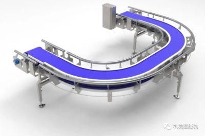 Modular Mesh Belt Conveyor for Transporting Goods