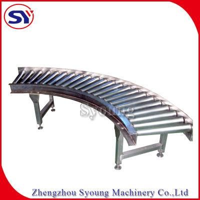Hardware&Metals Parts Assembly Turning Motorized Roller Conveyor