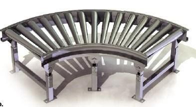 Gravity Curved Steel Roller Conveyor