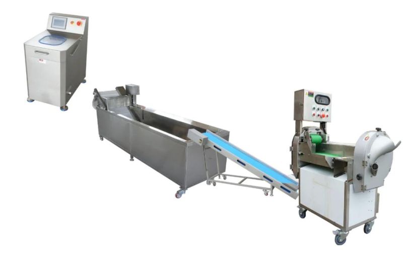 Vegetable Cutting Washing Dehydrating Machine System