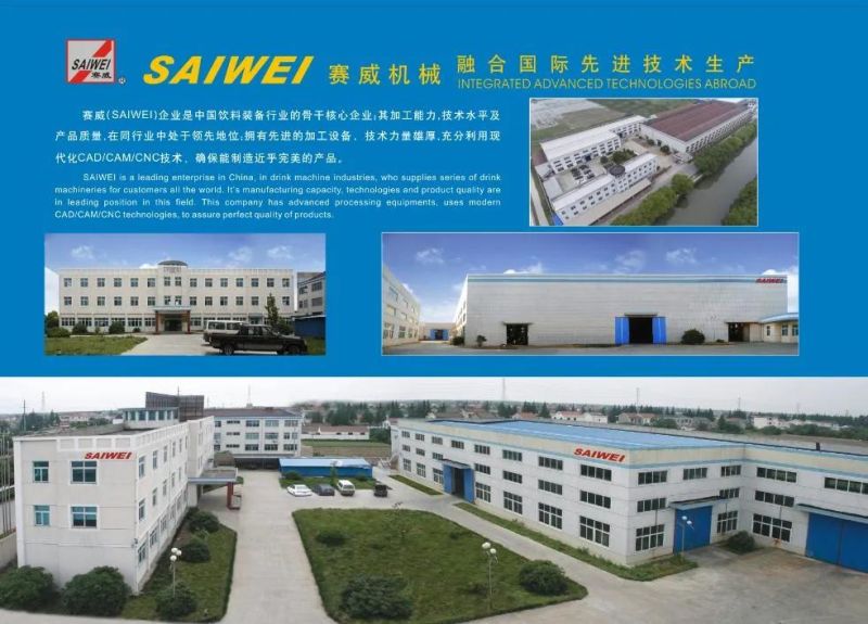 Saiwei Carbonated Sparkling Water Bottling Plant Beverage Juice Filling Machine