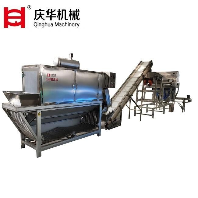 The Factory Supplies 500kg/H Chain Type Garlic Peeling Machine